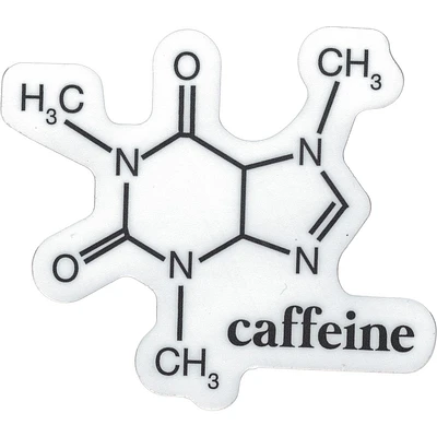 Caffeine Molecule Vinyl Sticker