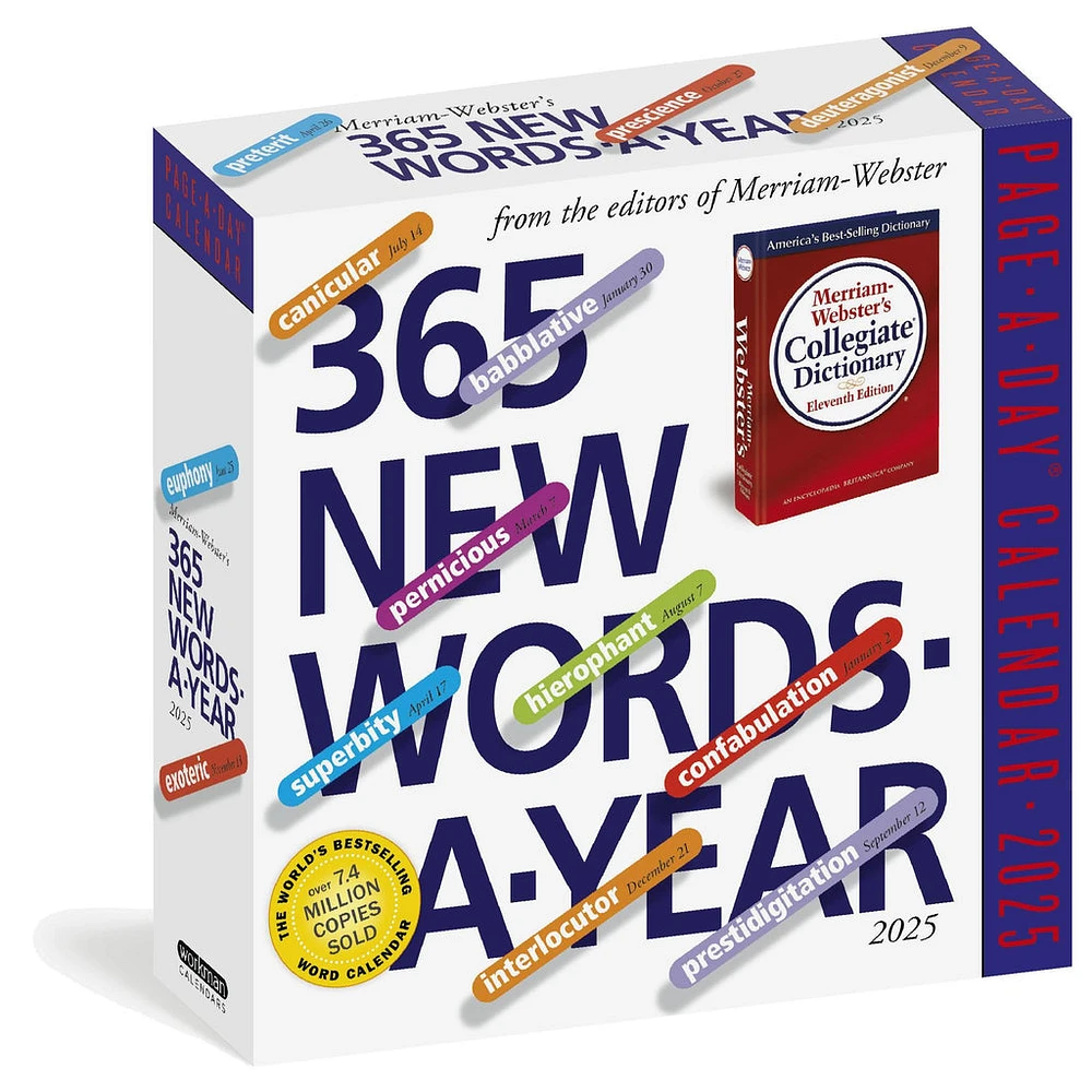 New Words 365 Box 2025 Calendar