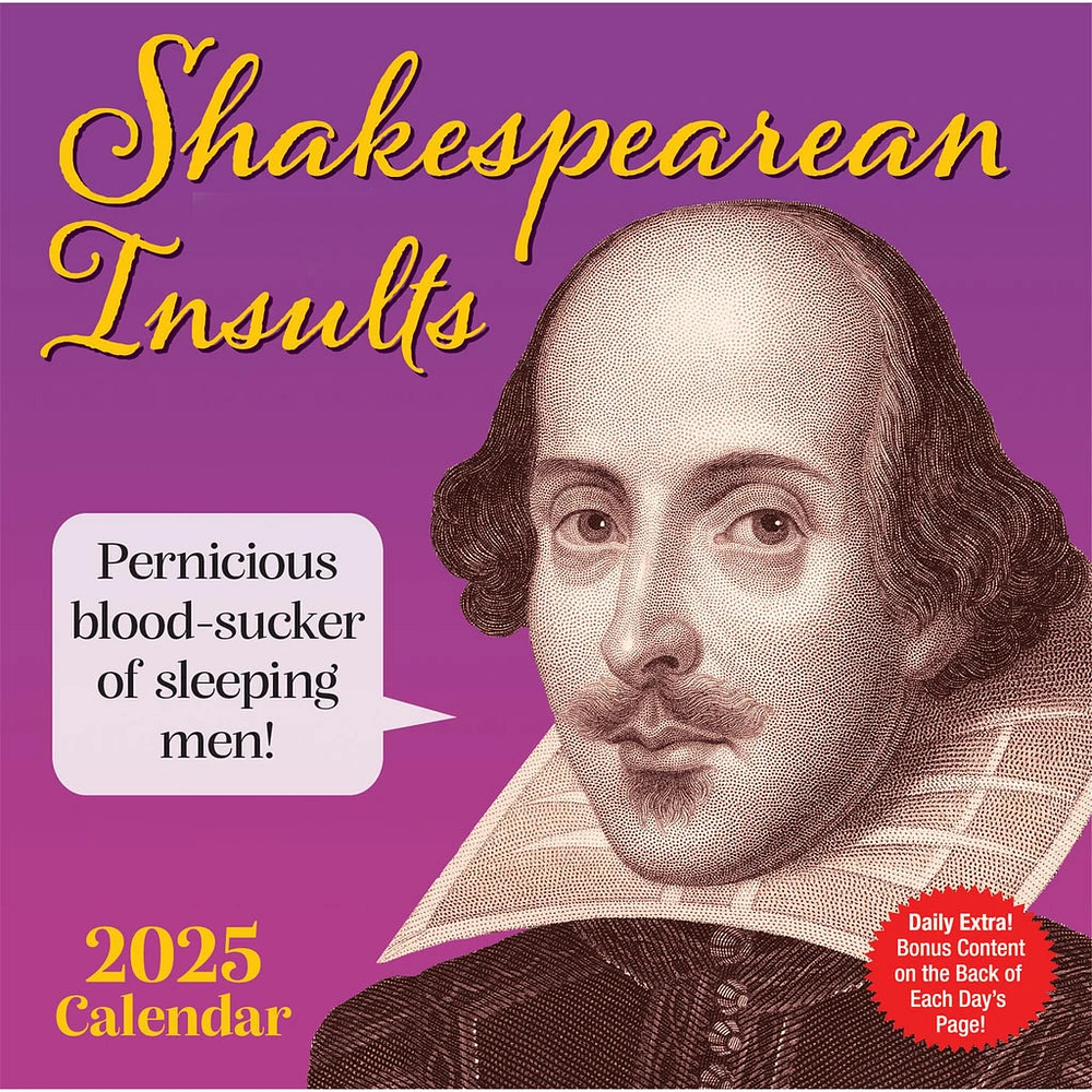 Shakespearean Insults Box 2025 Calendar