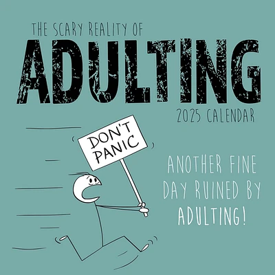 Scary Reality Of Adulting Wall 2025 Calendar