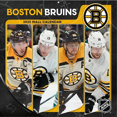 NHL Boston Bruins Wall 2025 Calendar