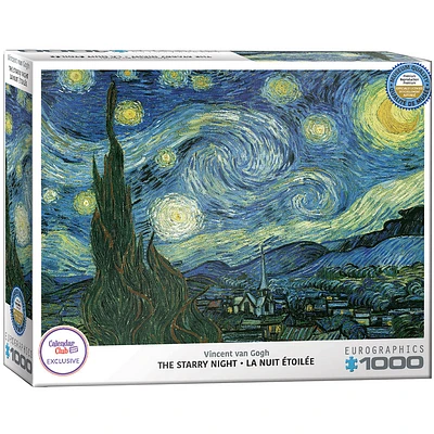 Starry Night by Vincent Van Gogh Exclusive 1000 Piece Puzzle