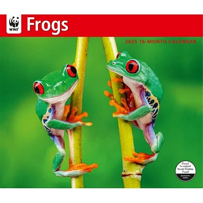 Frogs World Wildlife Fund Wall 2025 Calendar