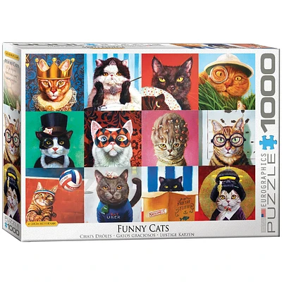 Funny Cats 1000 Piece Puzzle