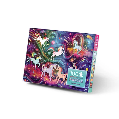 Holographic Unicorn Galaxy 100 Piece Puzzle