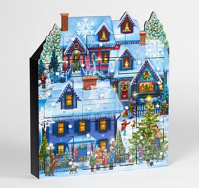 Christmas Houses Wooden Advent Calendar