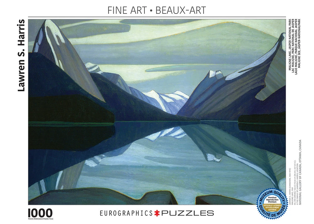 Maligne Lake Jasper Park Lawren Harris 1000 Piece Puzzle - Online Exclusive