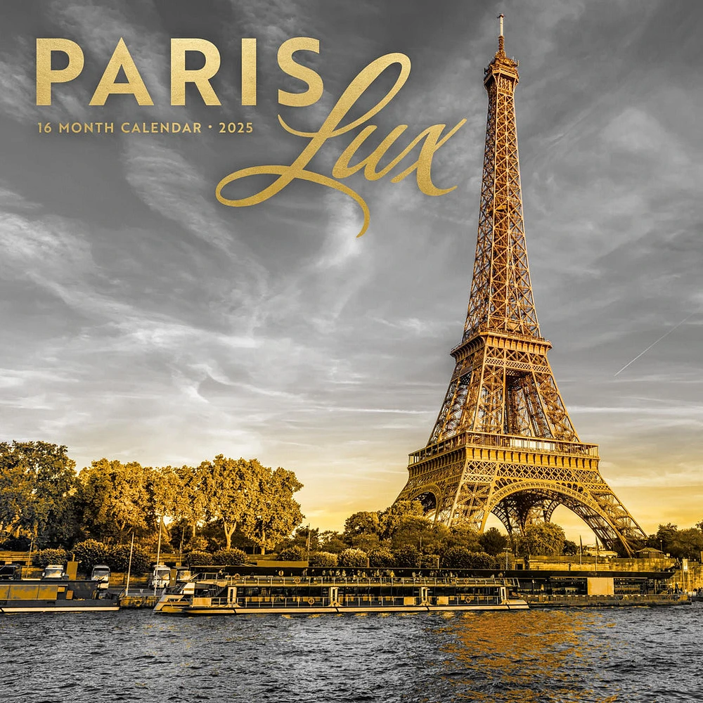 Paris Lux Wall 2025 Calendar