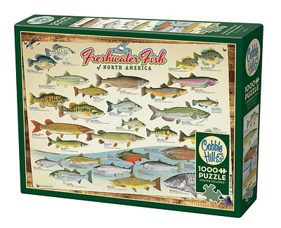 Freshwater Fish of North America 1000 Piece Puzzle - Online Exclusive