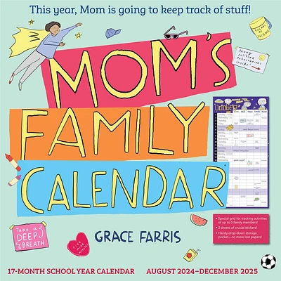 Moms Family Wall 2025 Calendar