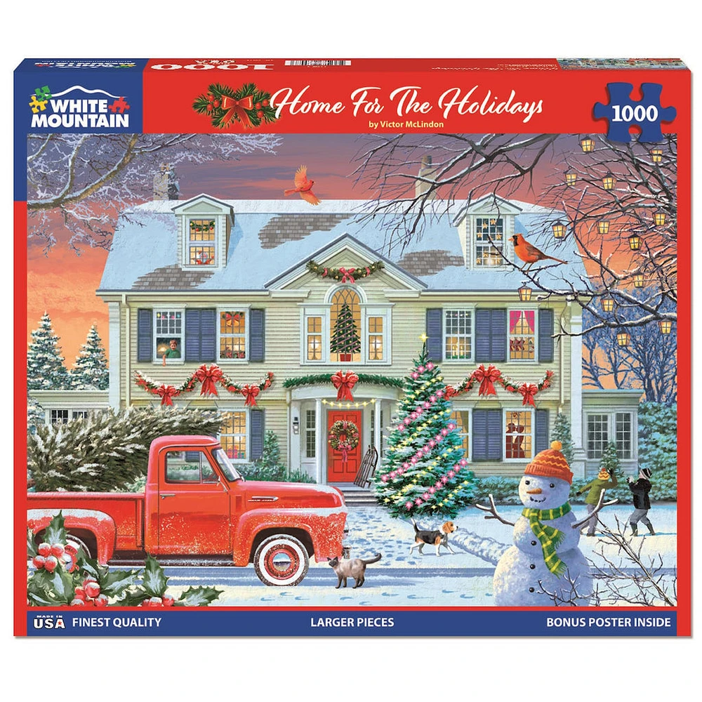 Home for the Holidays 1000 Piece Puzzle White Mountain