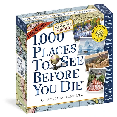 1000 Places To See Before You Die Box 2025 Calendar