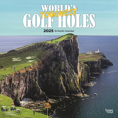 Worlds Toughest Golf Holes Wall 2025 Calendar