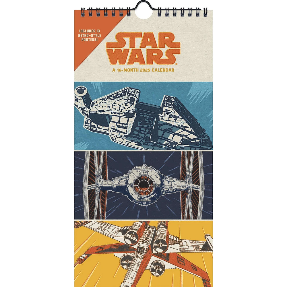 Star Wars Slim 2025 Calendar