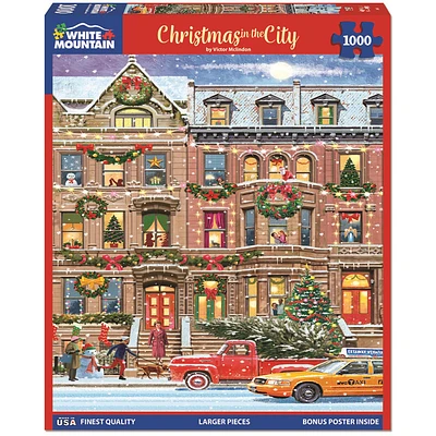 Christmas in the City 1000 Piece Puzzle White Mountain