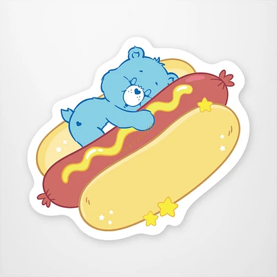 Care Bear Hotdog Vinyl Sticker