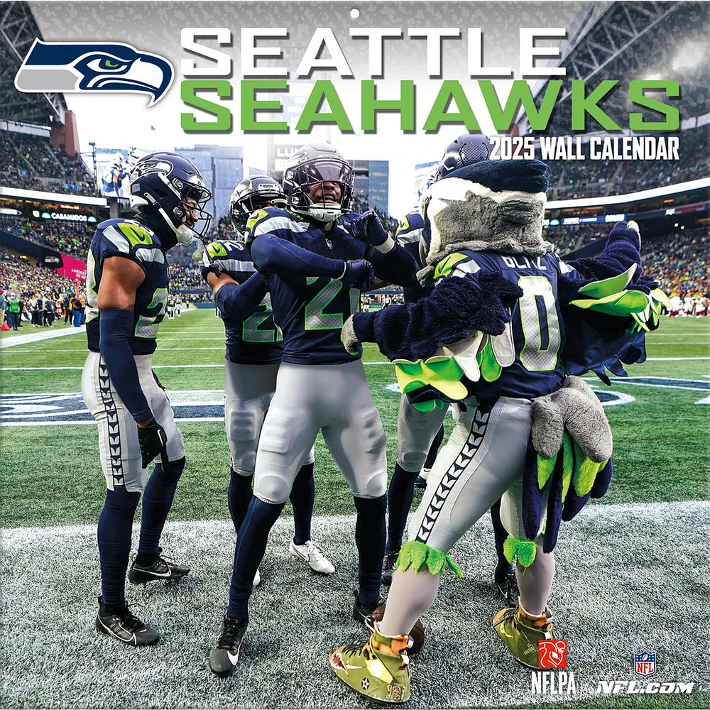 NFL Seattle Seahawks Wall 2025 Calendar