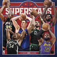 NBA Superstars Wall 2025 Calendar