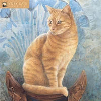 Ivory Cats Wall 2025 Calendar