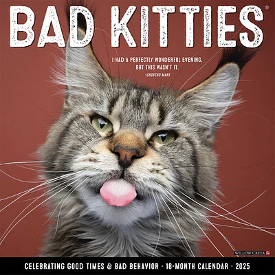 Bad Kitties Wall 2025 Calendar