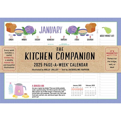 Kitchen Companion Wall 2025 Calendar