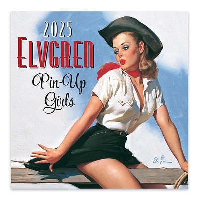 Elvgren Pin Up Girls Wall 2025 Calendar