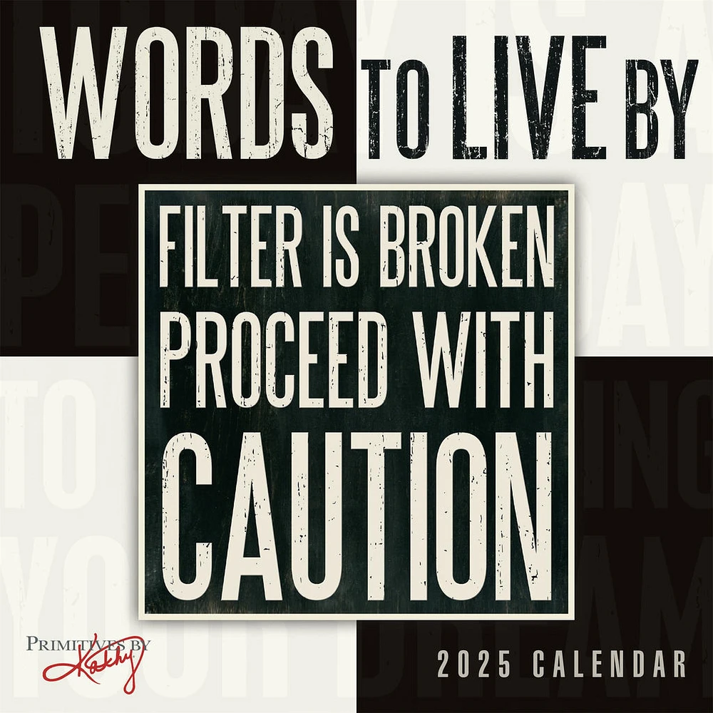 Words To Live By Mini 2025 Calendar