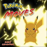 Pokemon Moves Wall 2025 Calendar - Online Exclusive