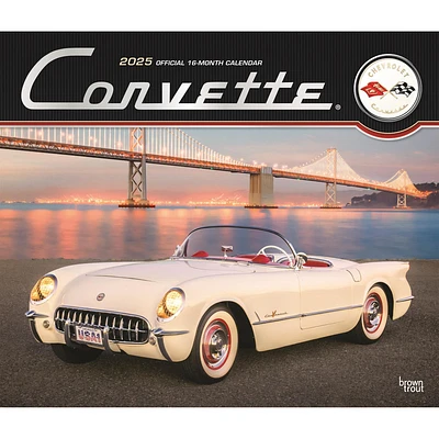 Corvette Deluxe Wall 2025 Calendar