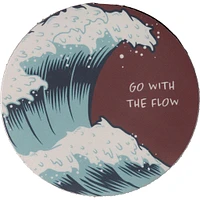 Go With the Flow Wave Vinyl Sticker