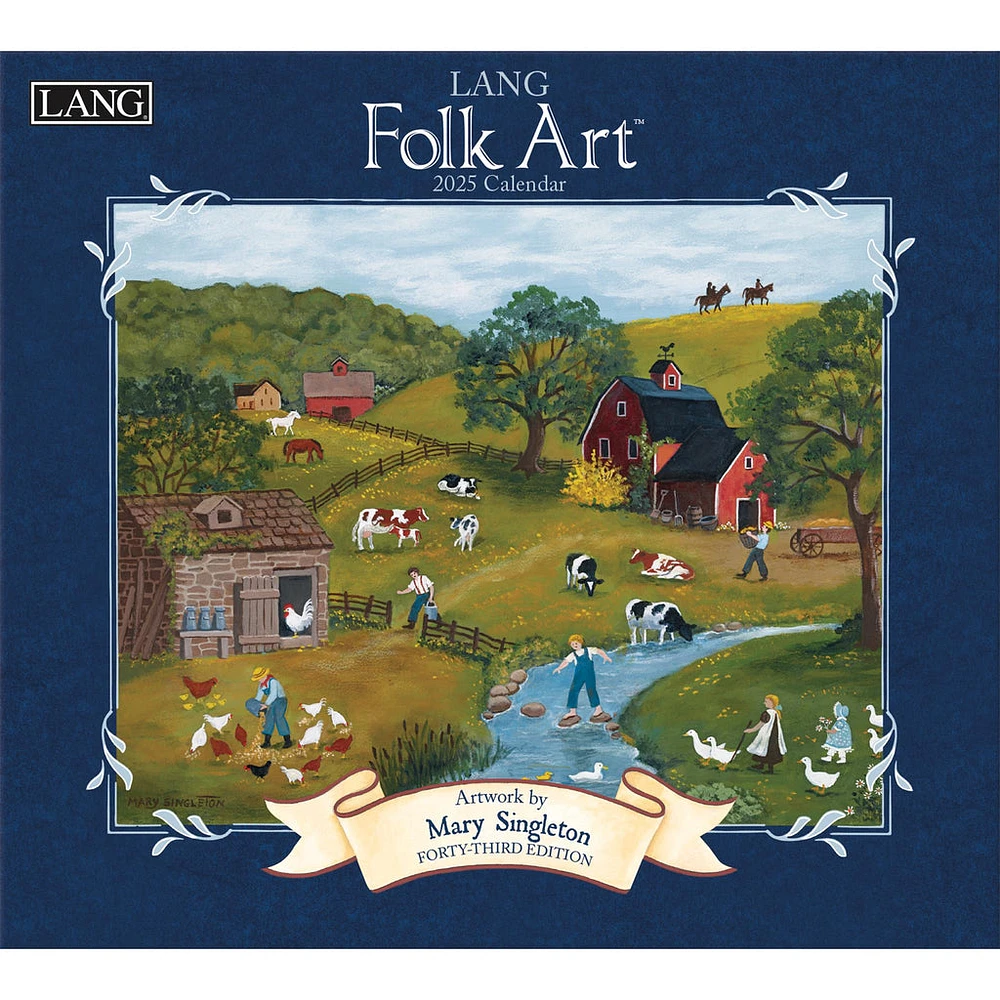 Lang Folk Art Wall 2025 Calendar - Online Exclusive