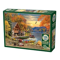 Lakeside Retreat 1000 Piece Puzzle Cobble Hill