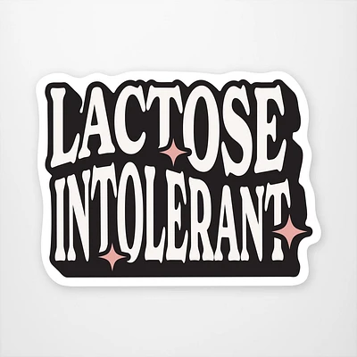 Lactose Intolerant  Vinyl Sticker