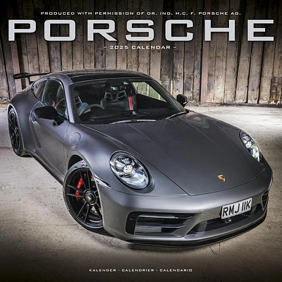 Porsche Wall 2025 Calendar