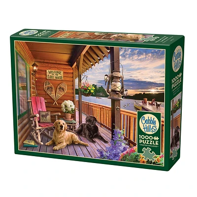 Welcome to the Lake House 1000 Piece Puzzle Cobble Hill