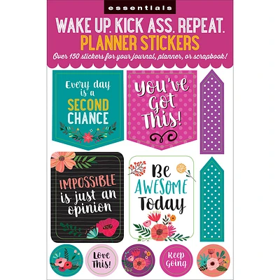 Wake Up Kick Ass Planner Stickers