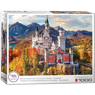 Neuschwanstein Castle in Autum Exclusive 1000 Piece Puzzle