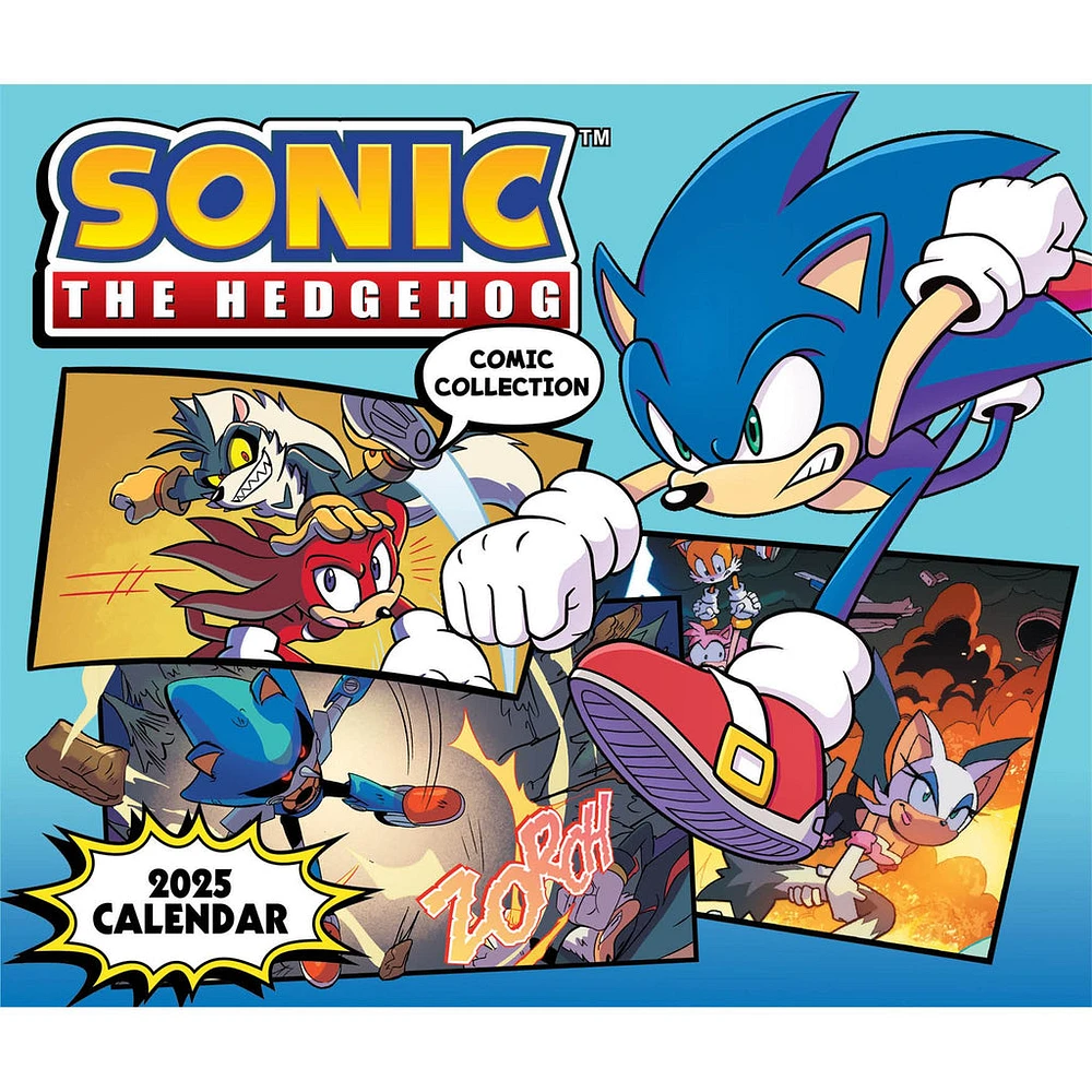 Sonic The Hedgehog Comics Box 2025 Calendar