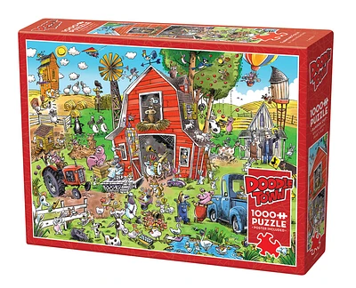 Farmyard Folly DoodleTown 1000 Piece Puzzle - Online Exclusive