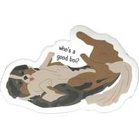 Whos a Good Boi Vinyl Sticker