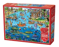 DoodleTown Gone Fishing 1000 Piece Puzzle