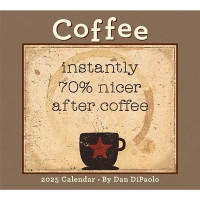 Coffee Deluxe Wall 2025 Calendar