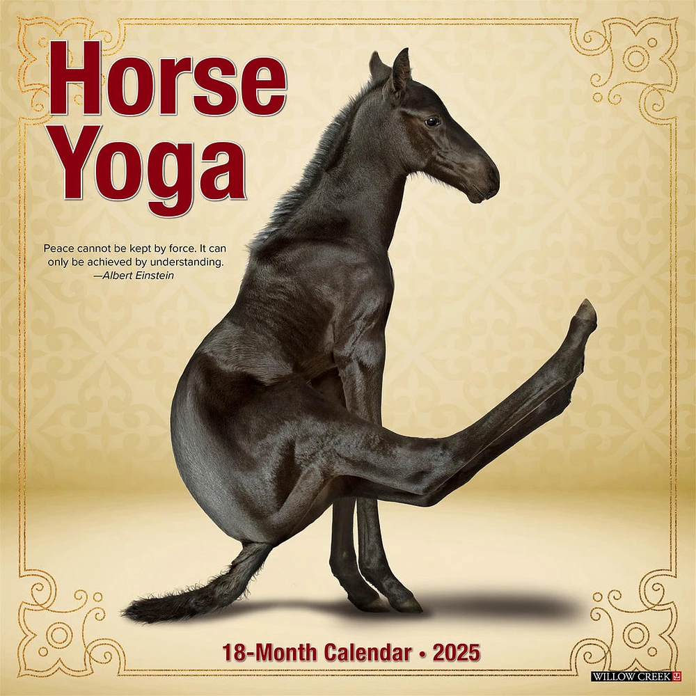 Horse Yoga Wall 2025 Calendar - Online Exclusive