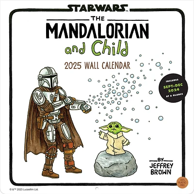 The Mandalorian And Child Wall 2025 Calendar - Online Exclusive