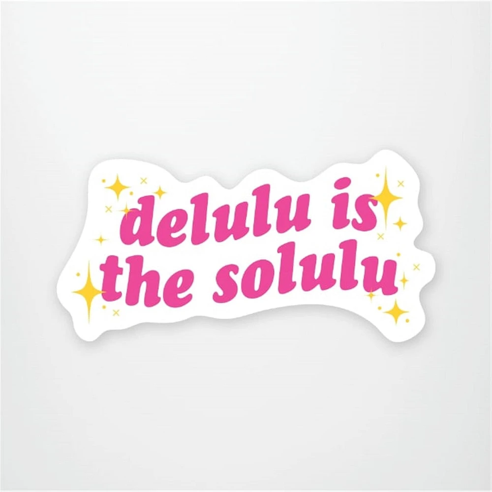 Delulu is the Solulu Vinyl Sticker