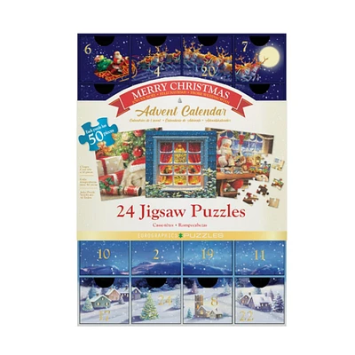 Advent Calendar 24 Classic Treadwell S 1200 Piece Puzzle Total