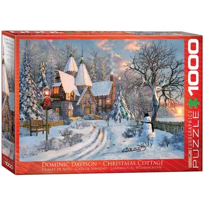 Christmas Cottage Holiday 1000 Piece Puzzle