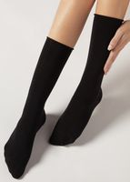 Chaussettes Longues en Coton Satiné