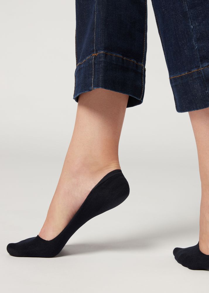 Chaussettes Invisibles en Coton Échancrées