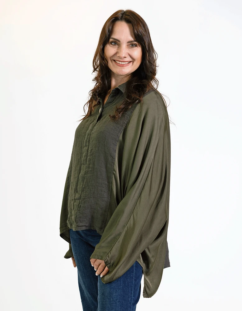 Linen Lustre Blouse